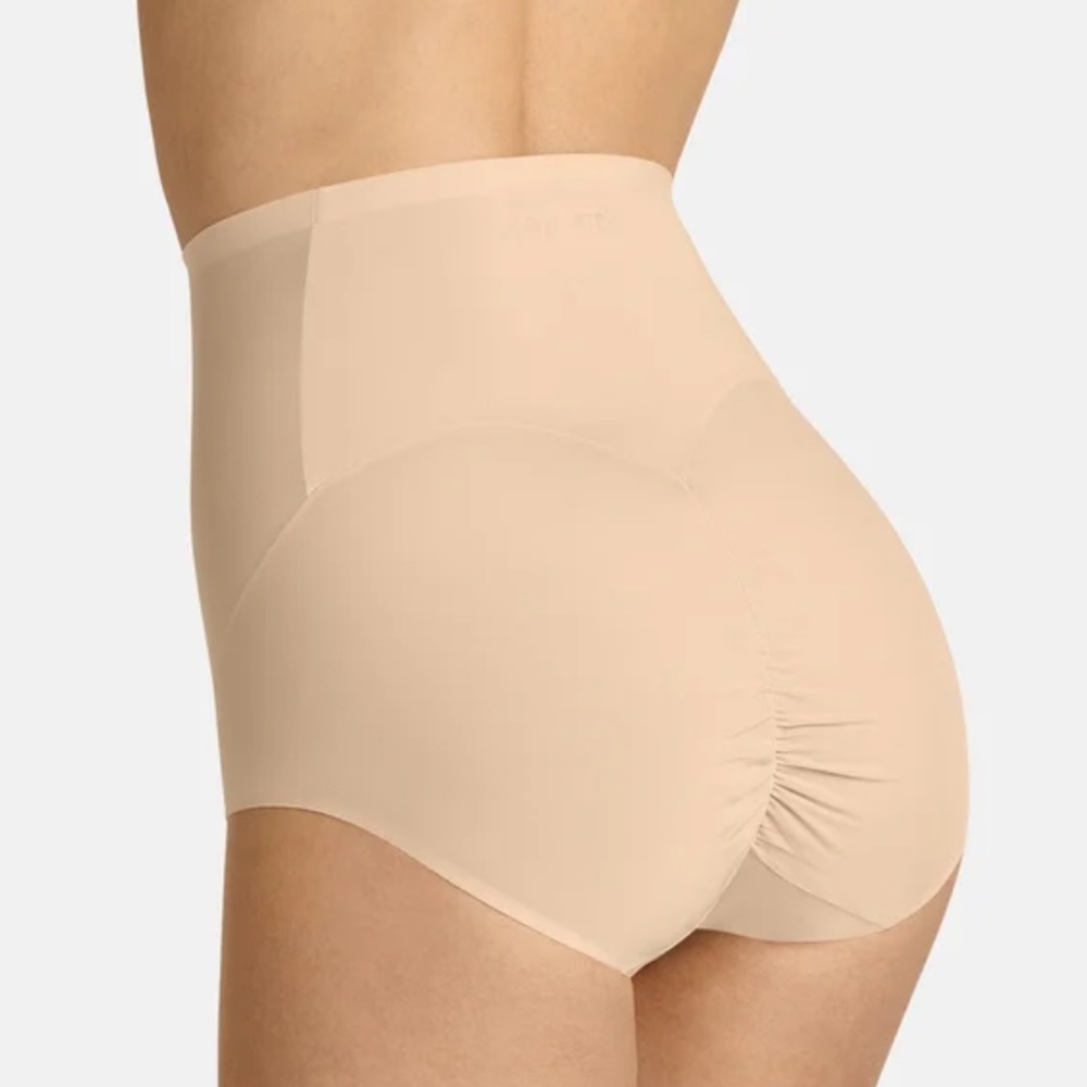 ITEM M6 Apricot/ Nude SHAPE MESH MIDI BRIEFS - Shapewear L